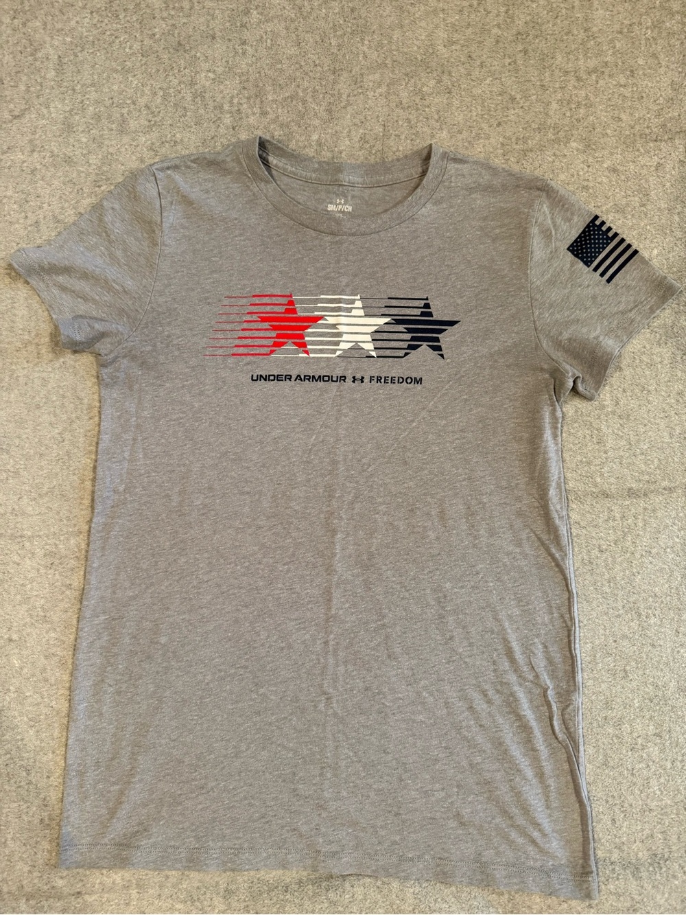 Under Armour Grey Crewneck Tee with White Logo